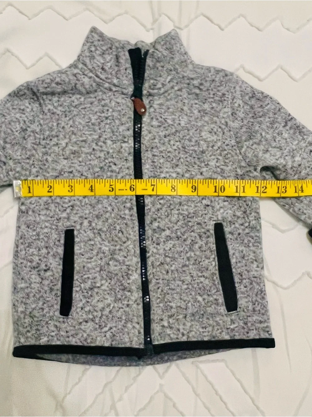 H&M Toddler Gray Marled Full Zip Sweater Fleece Jacket Size 2–4Y Cozy